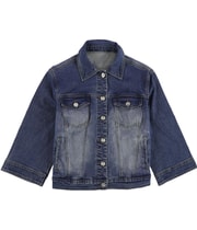 Tags Weekly Womens Two Tone Jean Jacket in Blue