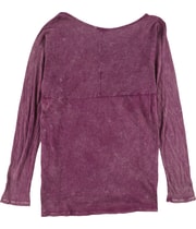 Free People Womens Acid Wash Tunic Blouse, view 2