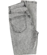 DSTLD Womens Acid Wash Regular Straight Leg Jeans, view 3