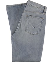Hudson Womens Holly Bootcut Regular Cropped Jeans in Medium Blue, view 2
