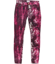 Hudson Womens Super Straight Leg Skinny Casual Pants in Purple