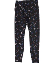 Lifestyle and Movement Womens Whirling Leaves Tapered Compression Leggings Athletic Pants, image 2 of 2