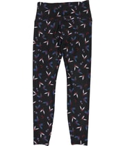 Lifestyle and Movement Womens Whirling Leaves Tapered Compression Leggings Athletic Pants