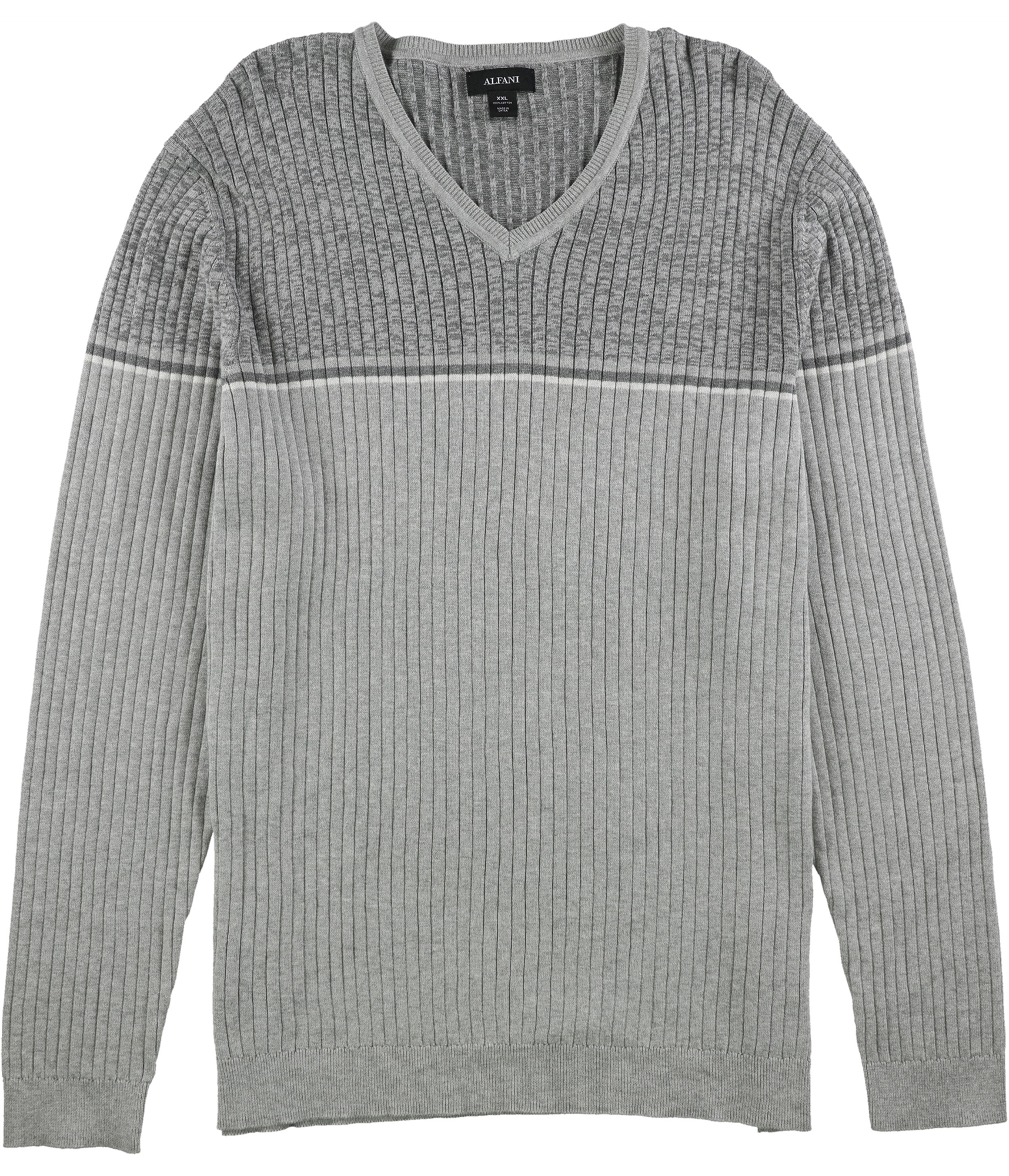 Alfani Mens Textured Stripe Pullover Sweater 6590₽