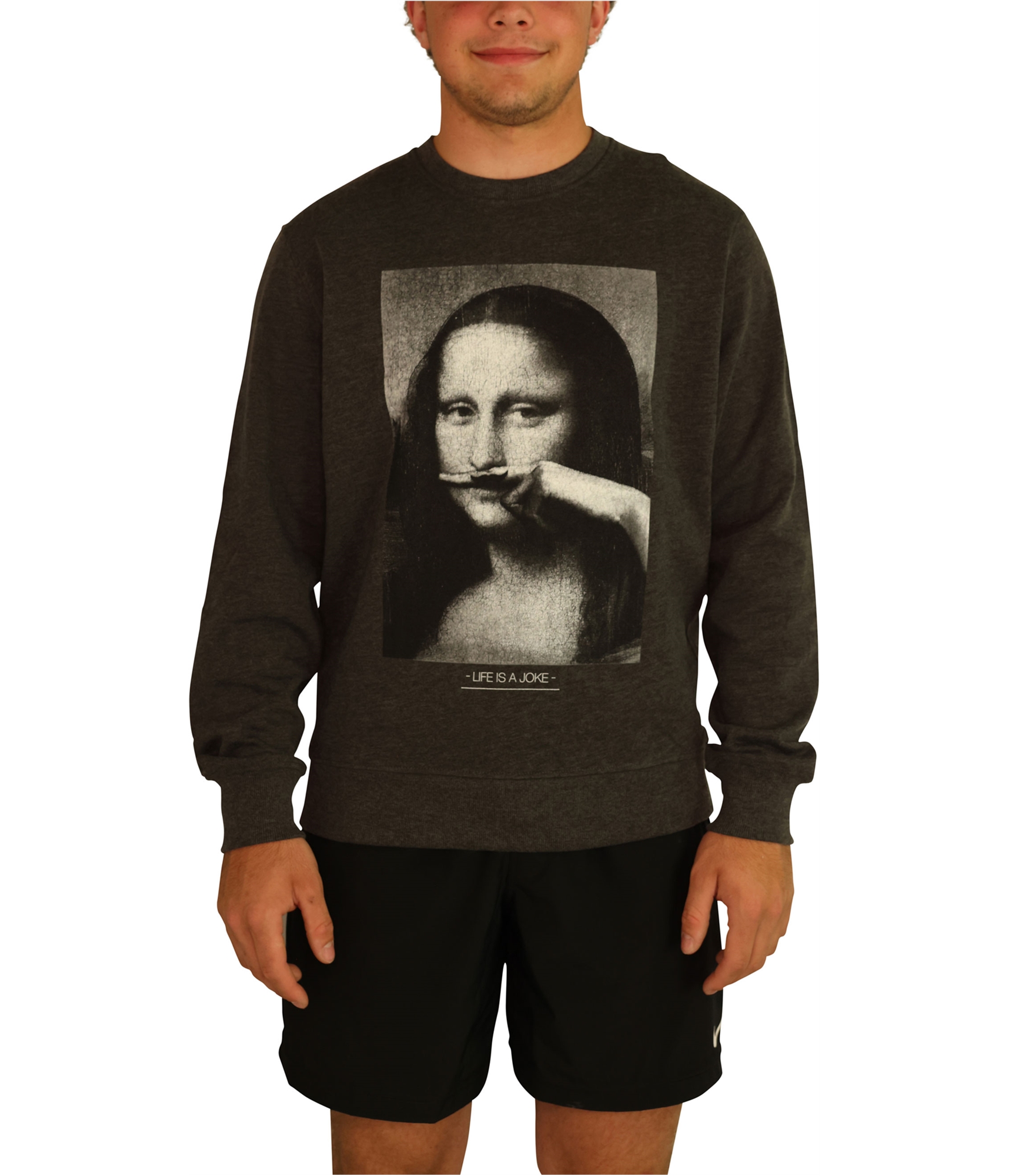 Мужская толстовка с усами Моны от Elevenparis