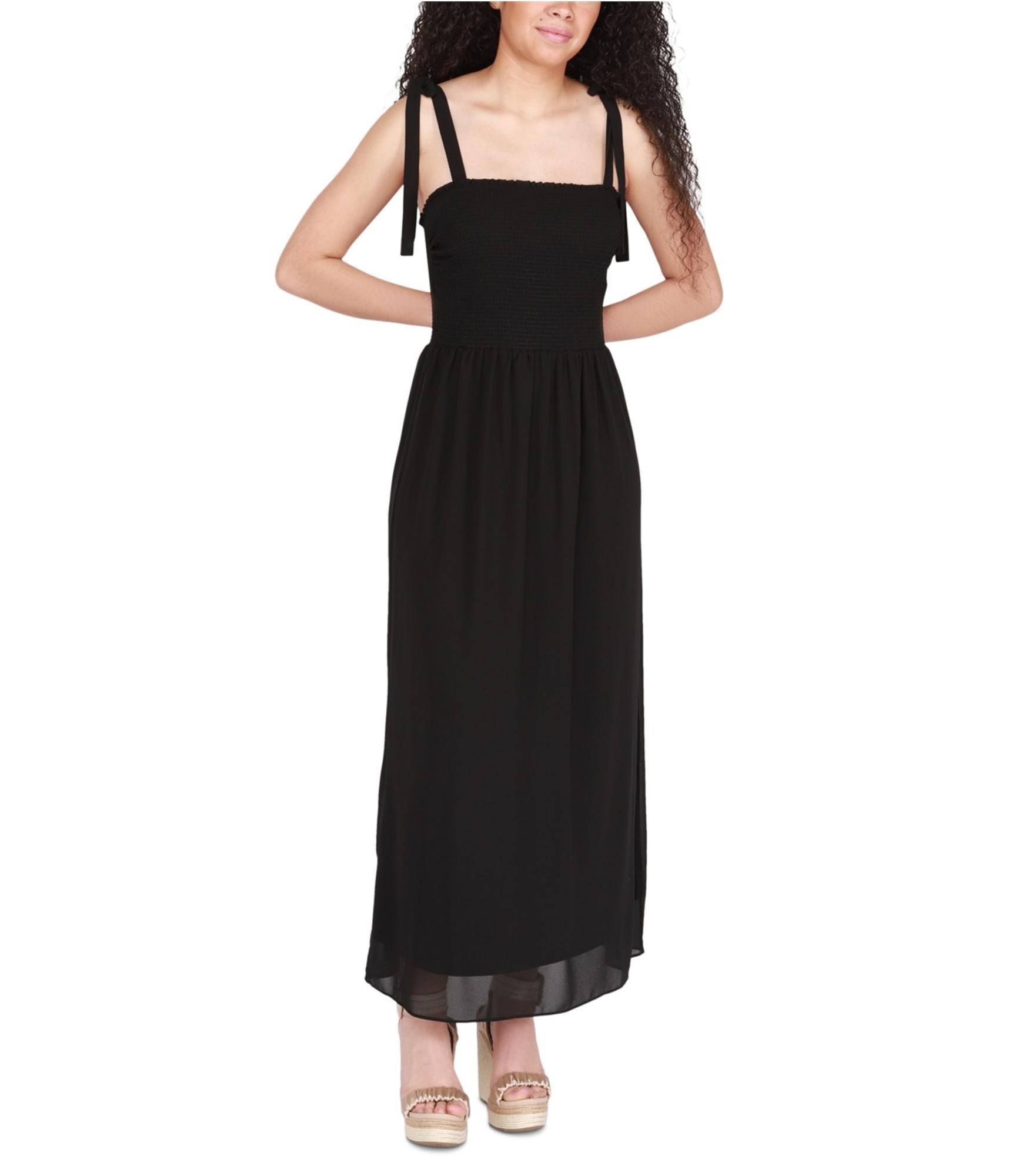 BLACK TAPE_ Womens Long Maxi Dress, Black, Small