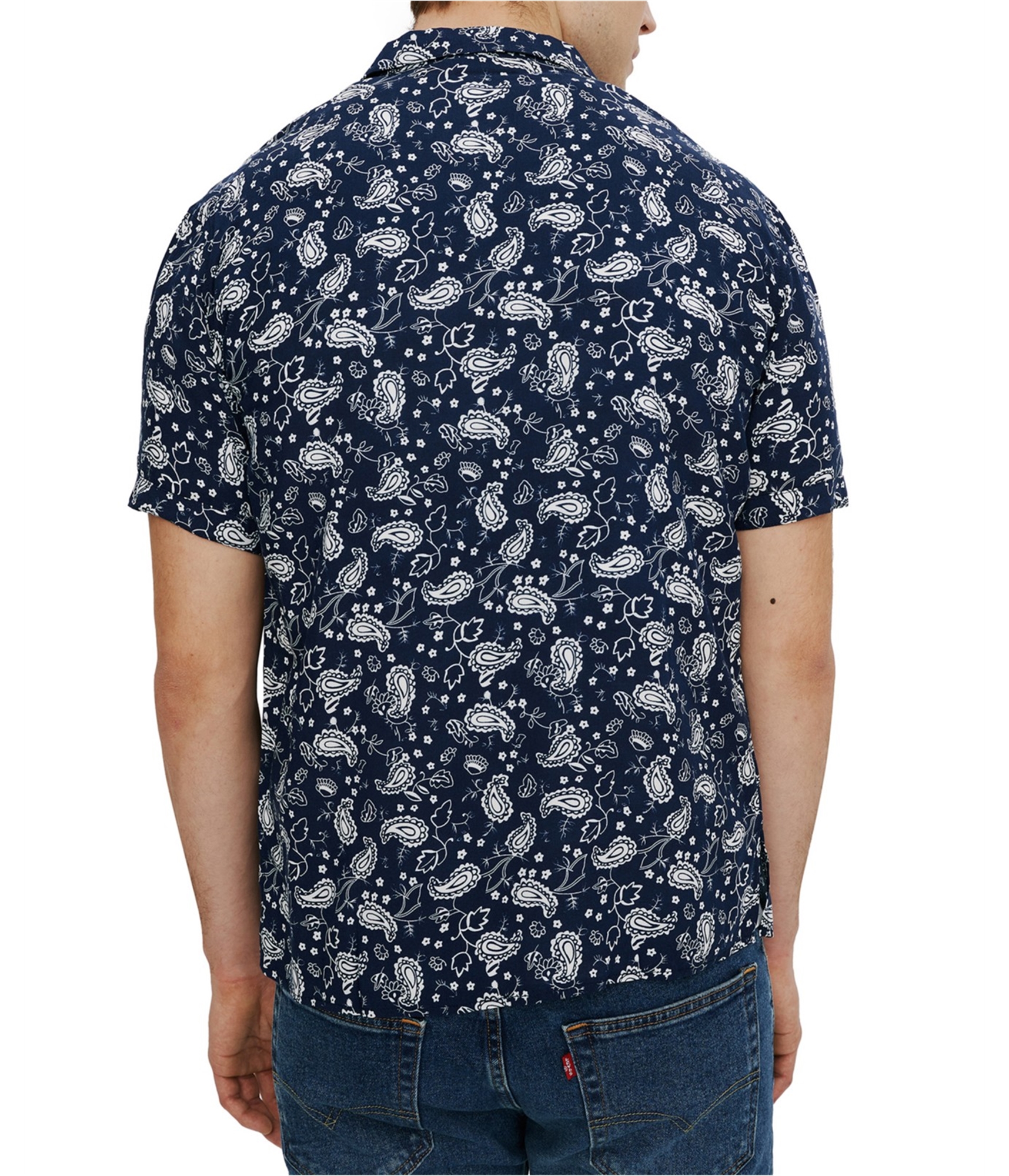 Мужская рубашка на пуговицах с рисунком Пейсли от Elevenparis