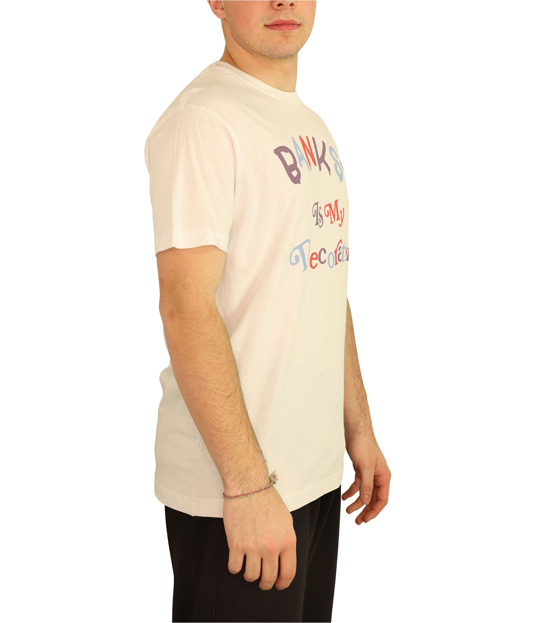 Футболка с графическим принтом Elevenparis Mens Banksy Is My Decorator