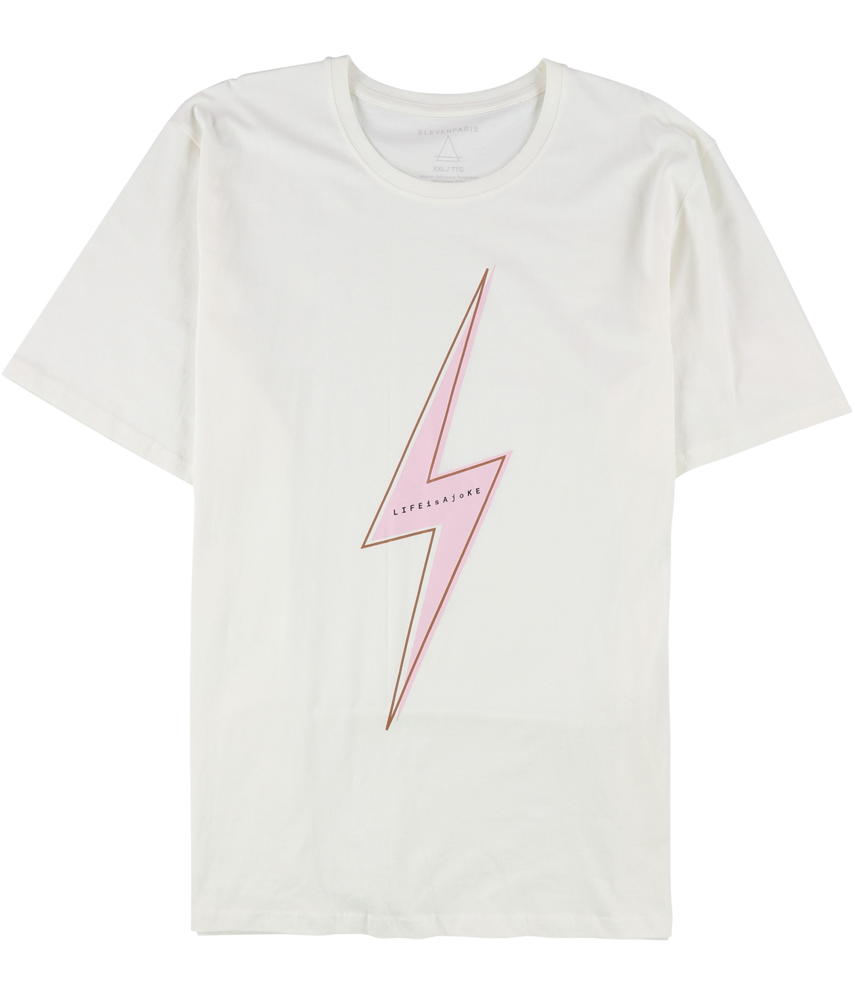 Elevenparis Mens Lightning Bolt Graphic T-Shirt