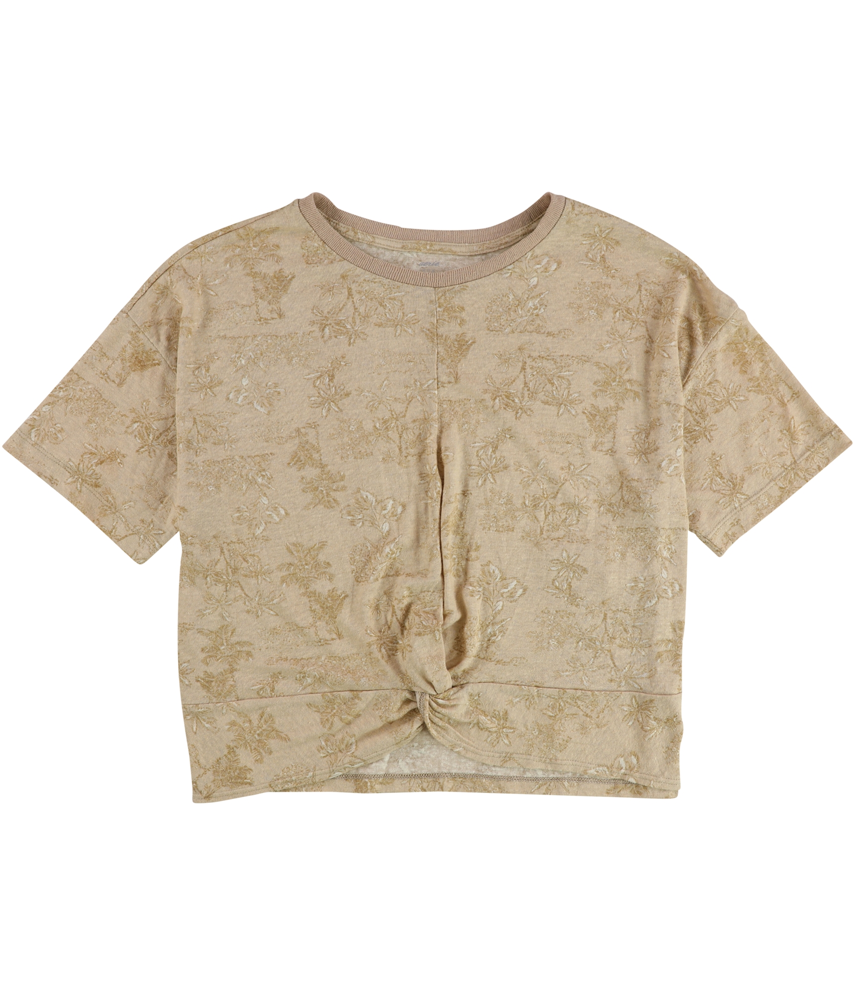 American Eagle Womens Twist Front BF Printed Graphic T-Shirt