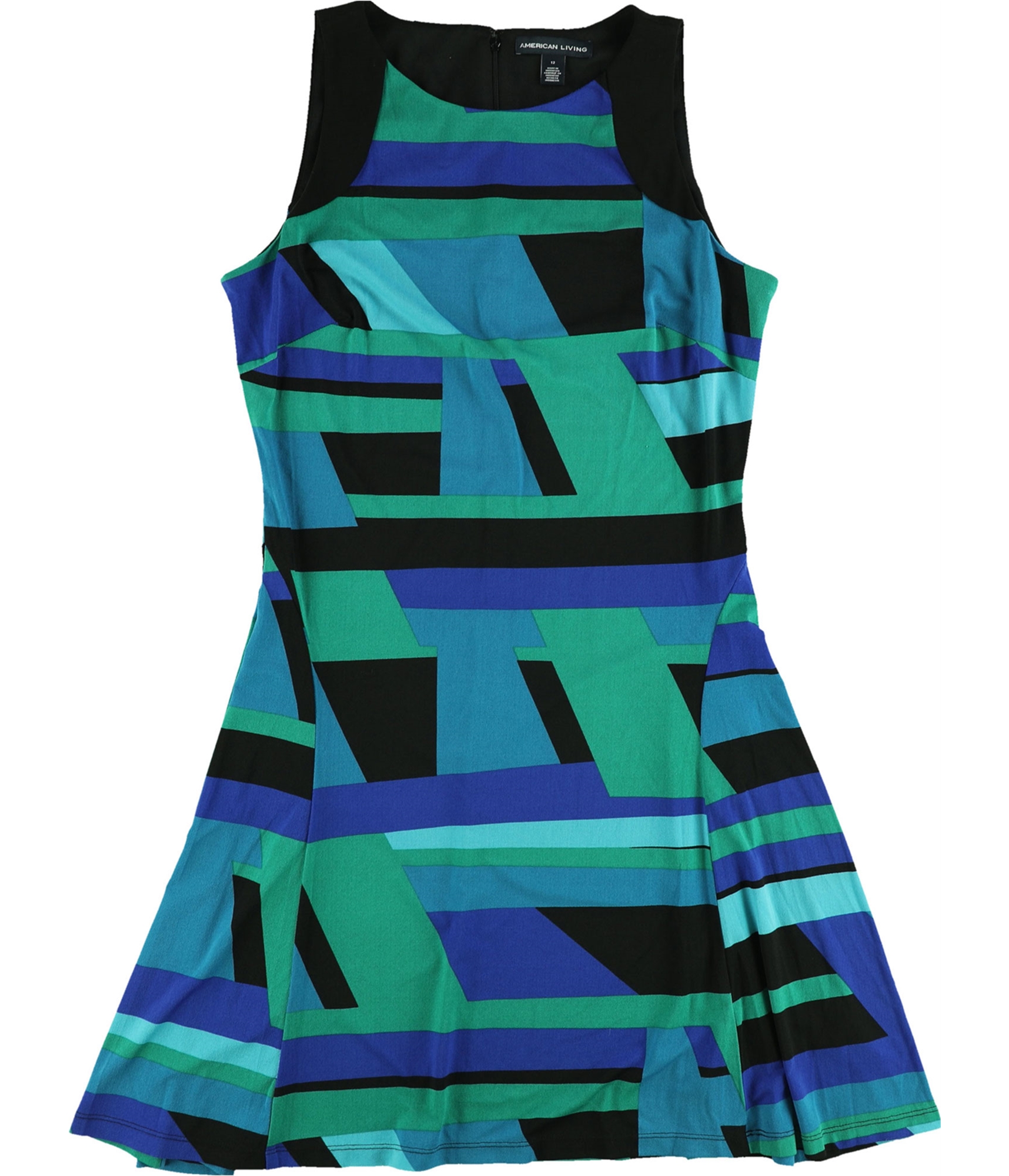 american living green dress Womens Jersey Shift Dress, Blue, 2 Women's clothing