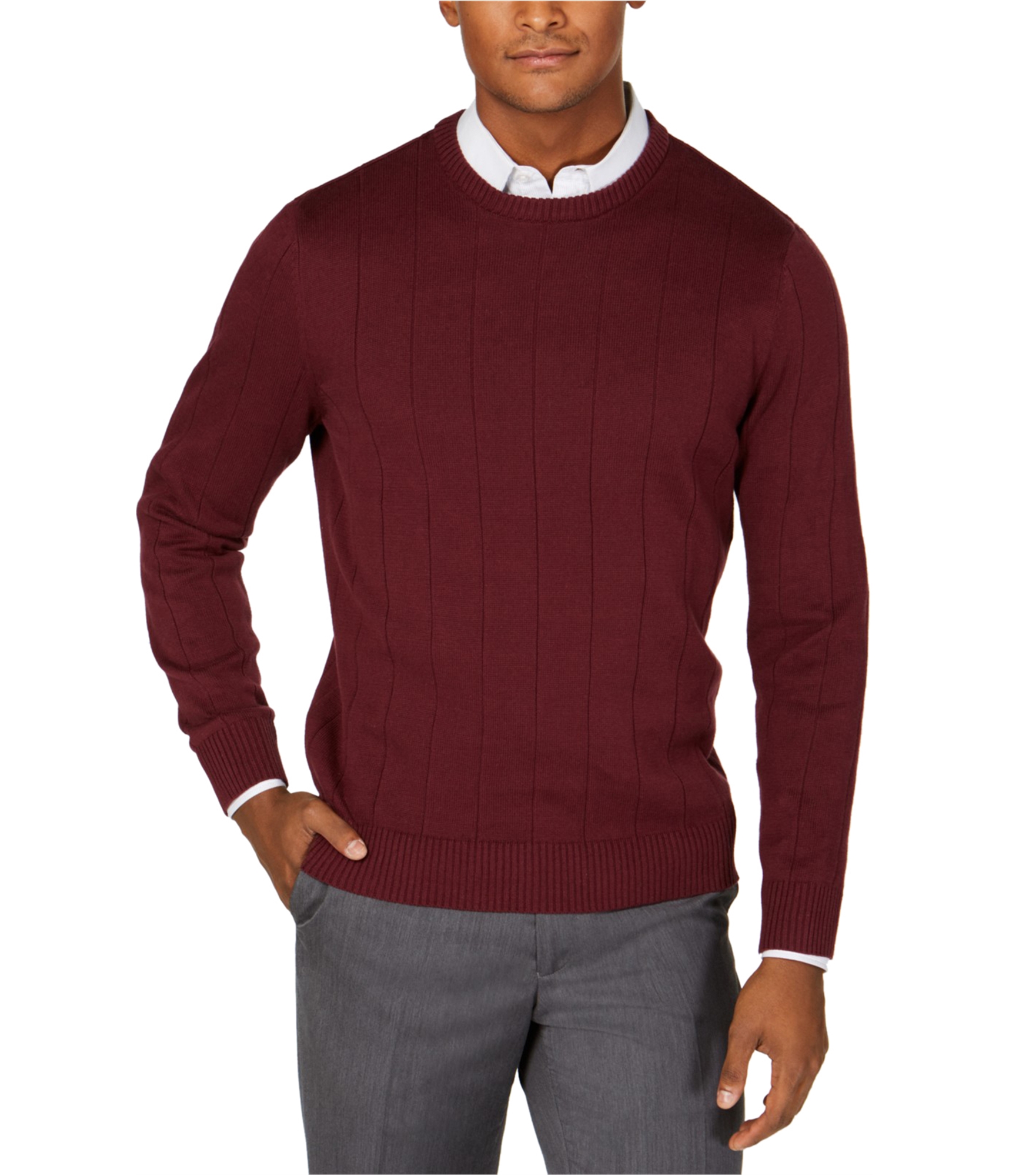 Club Room Mens Ribbed Knit Sweater - Picture 4 of 5