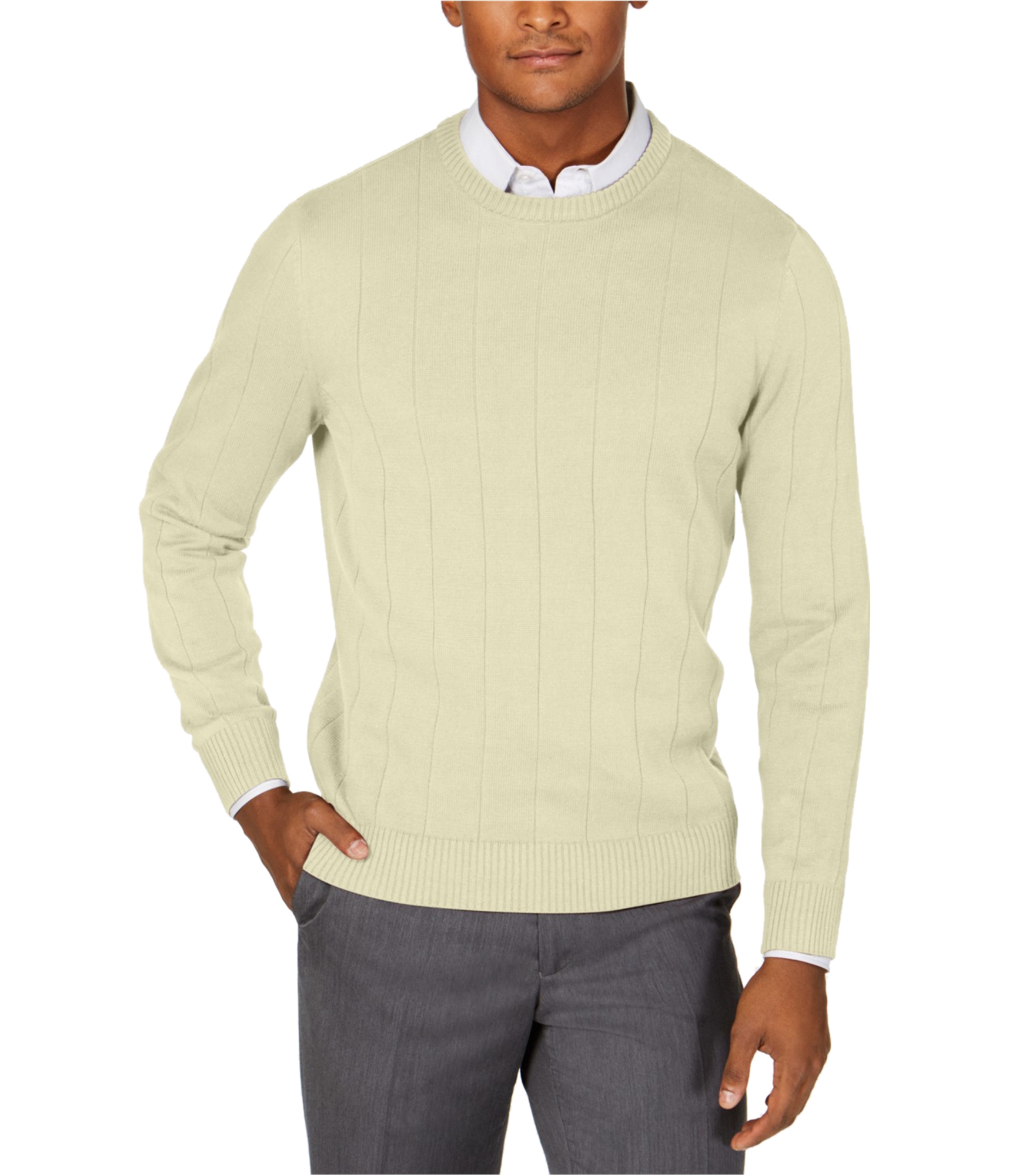 Club Room Mens Ribbed Knit Sweater - Picture 5 of 5