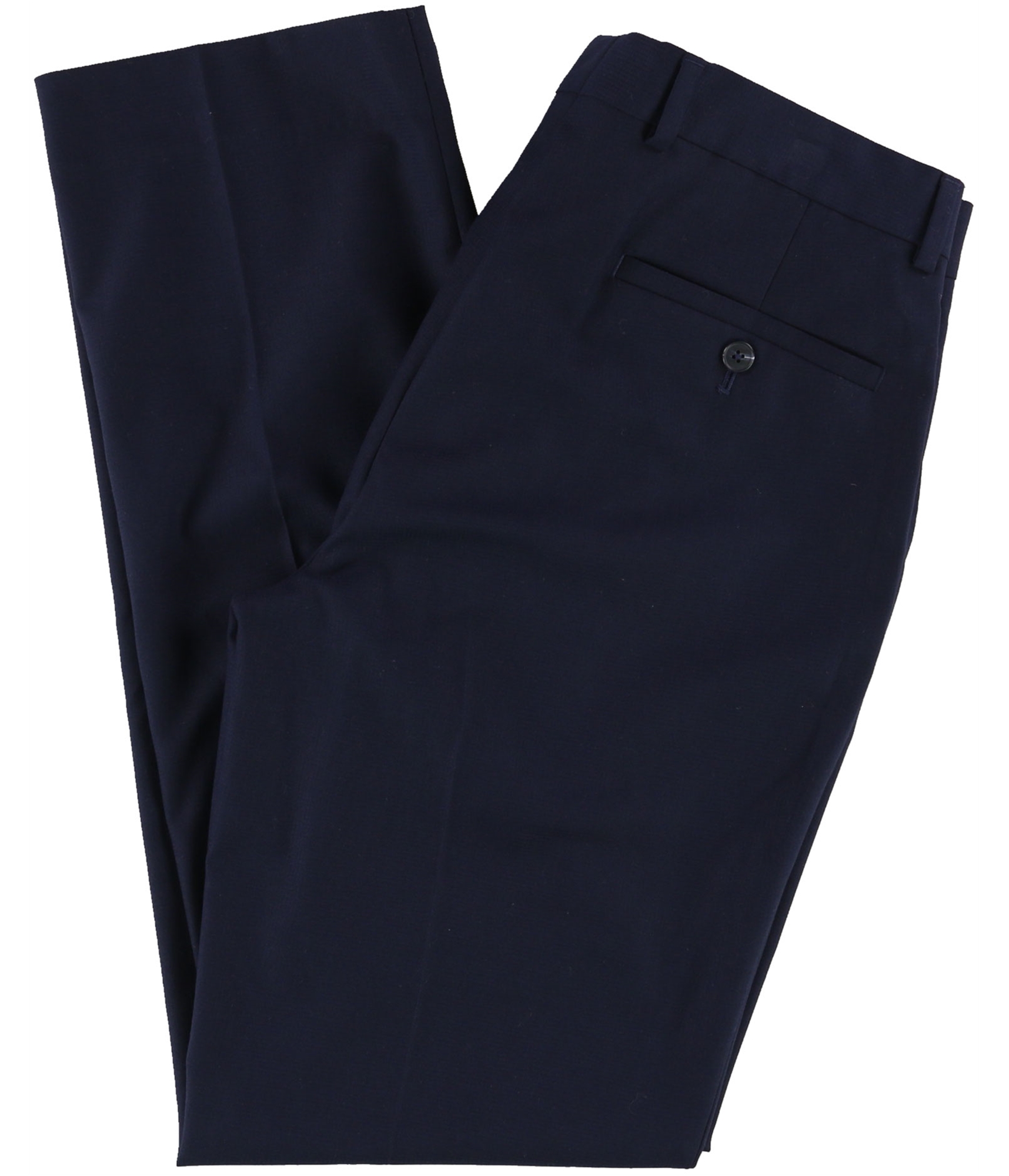 Kenneth Cole Mens Stiped Straight Leg Slacks Dress Pants