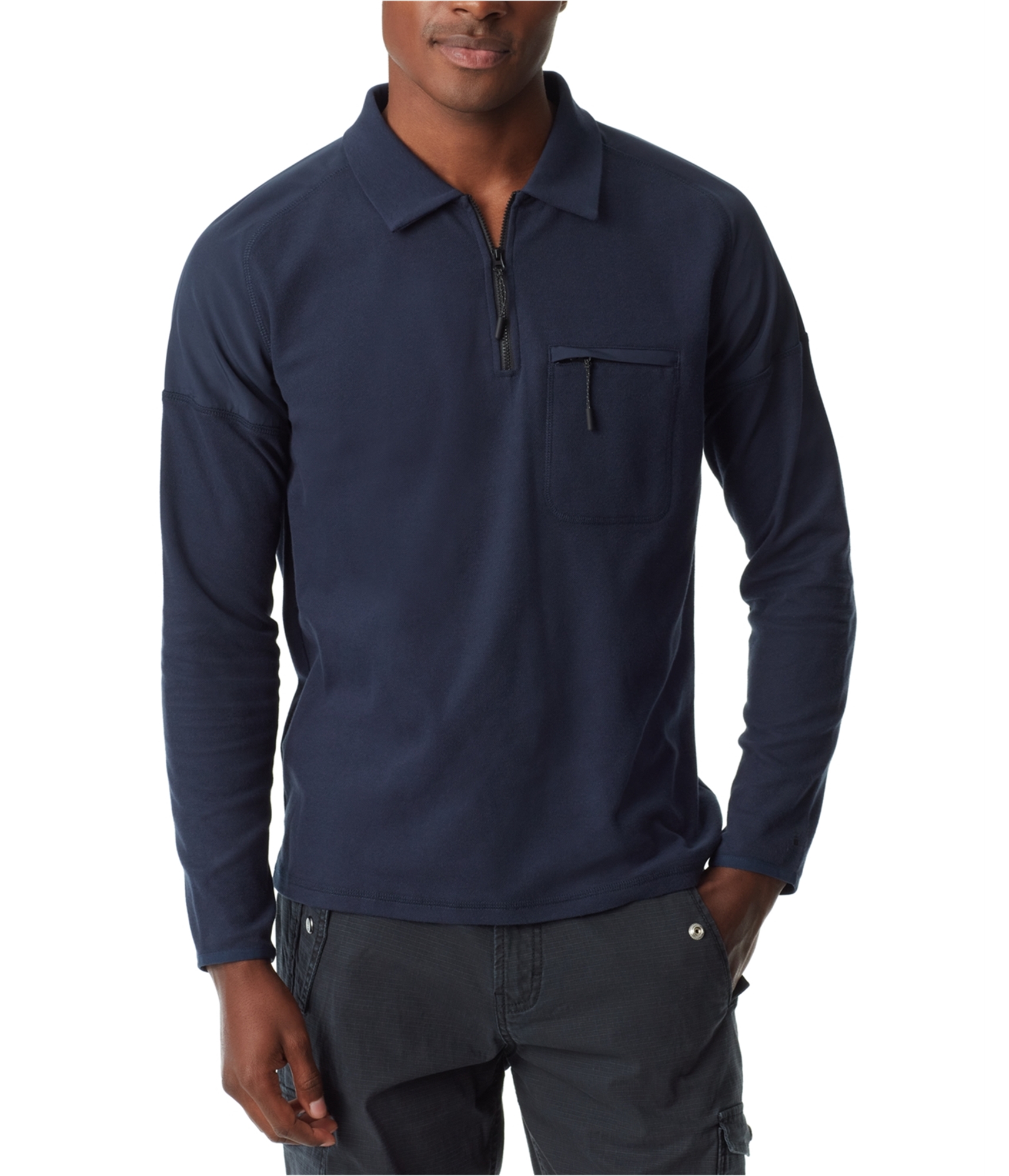 BASS OUTDOOR Mens Pique Polo Shirt