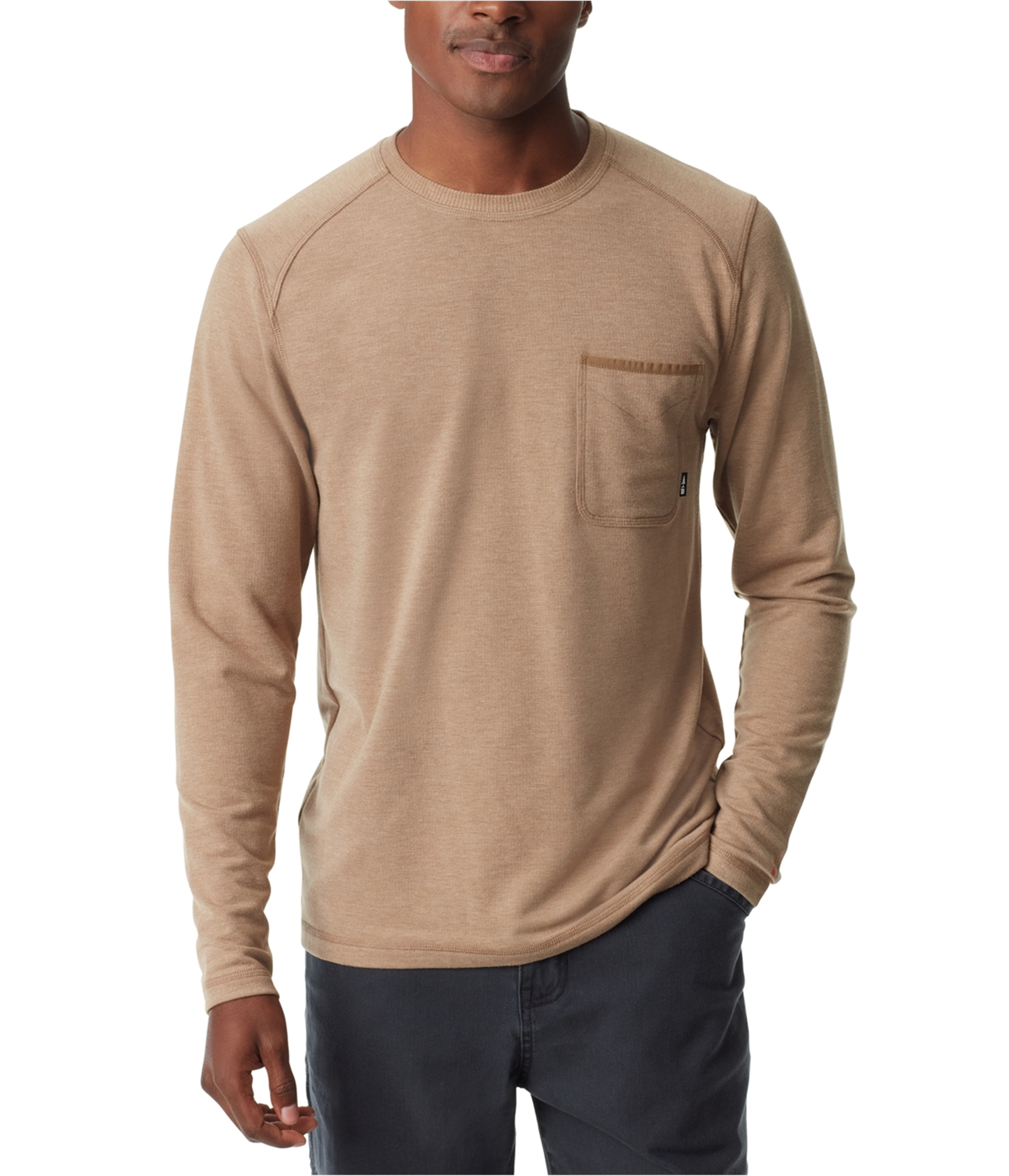BASS OUTDOOR Mens Ribbed Basic T-Shirt - Bild 3 von 8