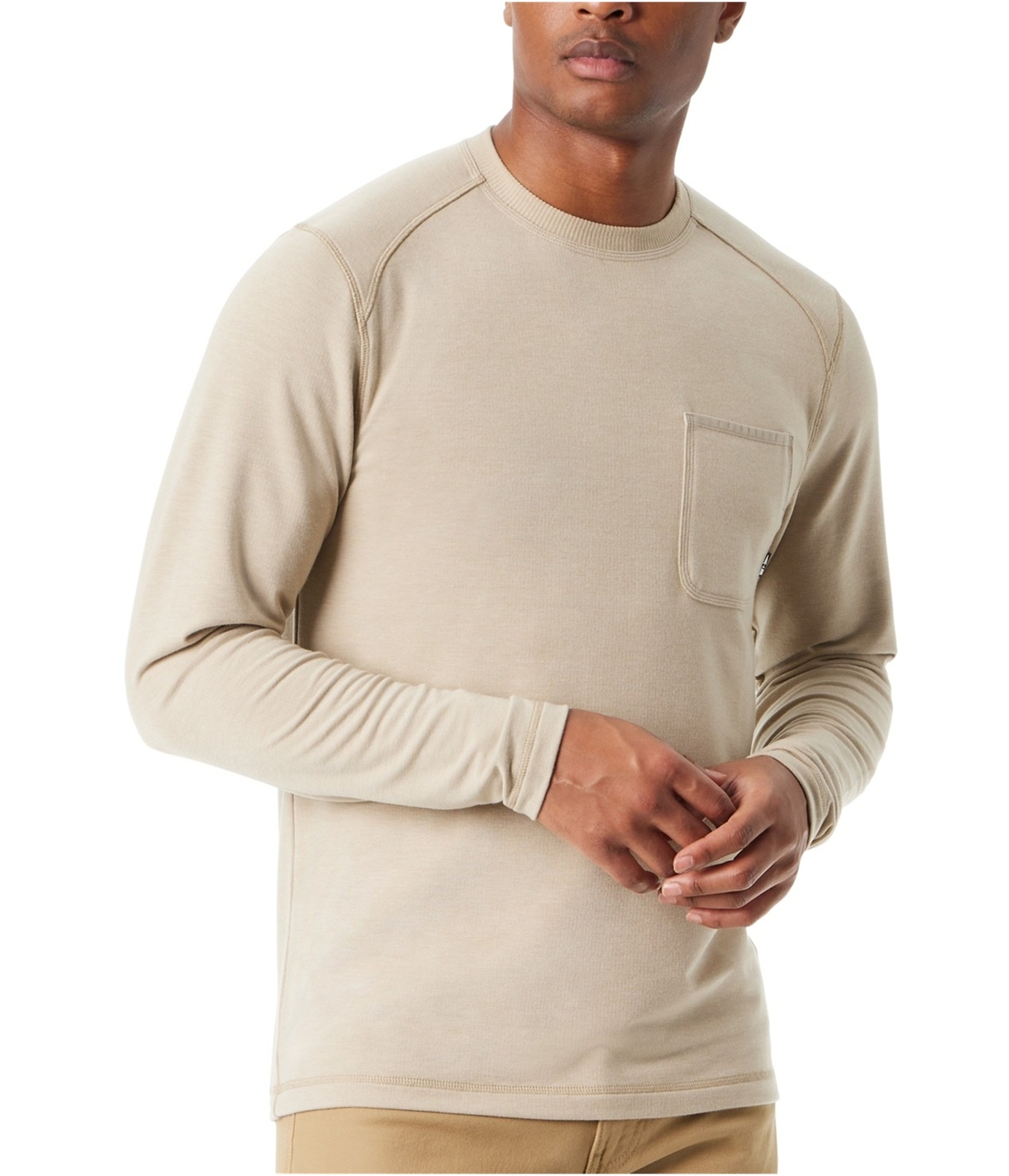 BASS OUTDOOR Mens Ribbed Basic T-Shirt - Bild 8 von 8