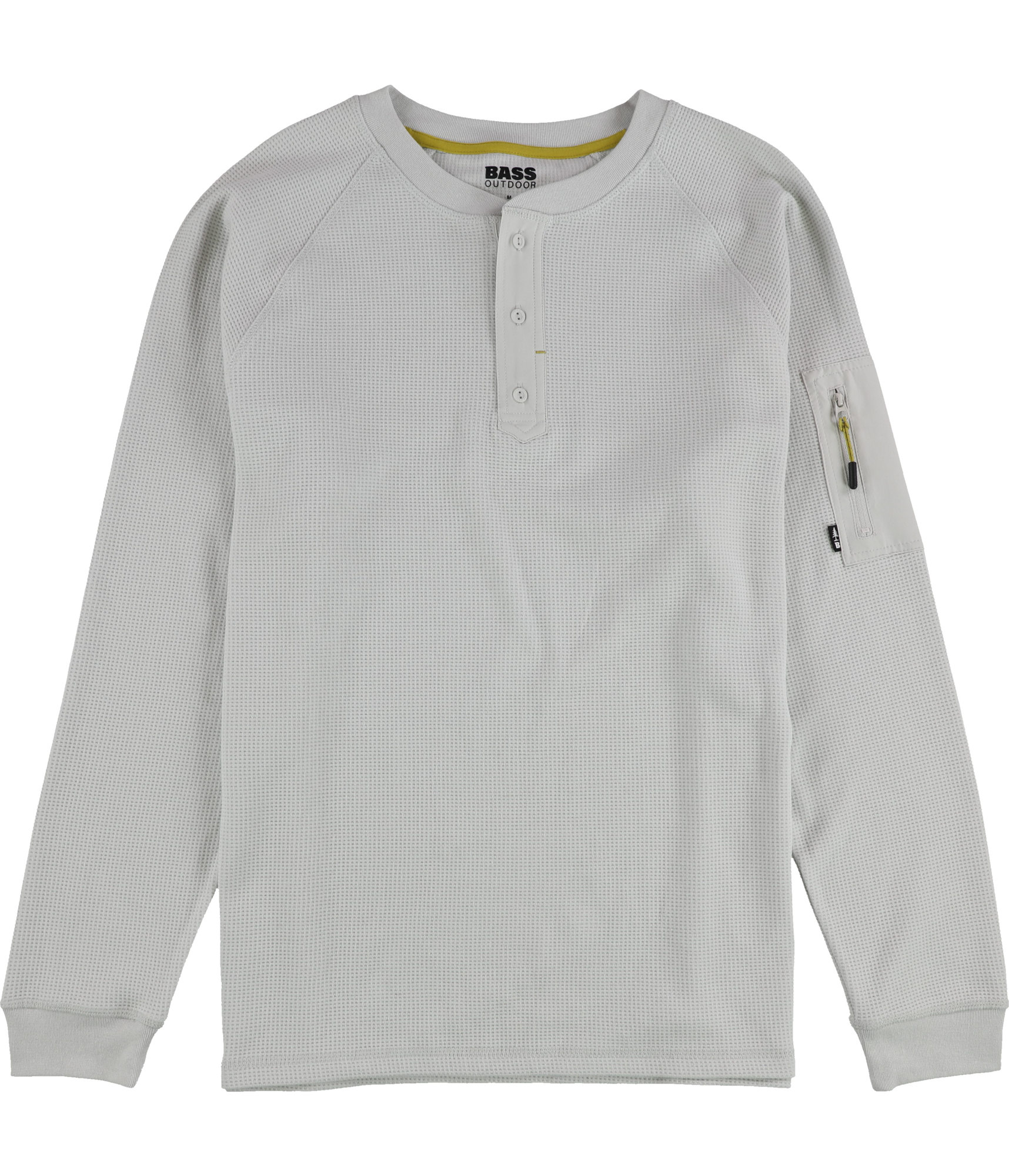 BASS OUTDOOR Mens Performance Thermal Henley Shirt, natural, L | eBay