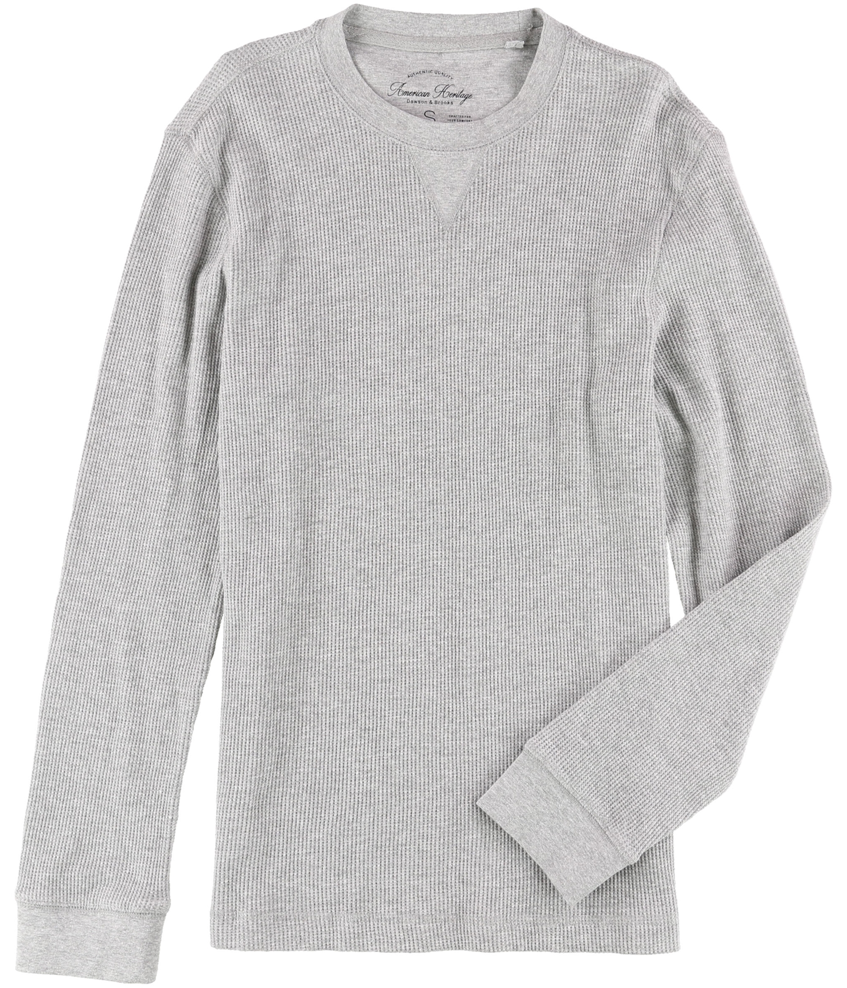 American Heritage Mens Textured LS Basic T-Shirt