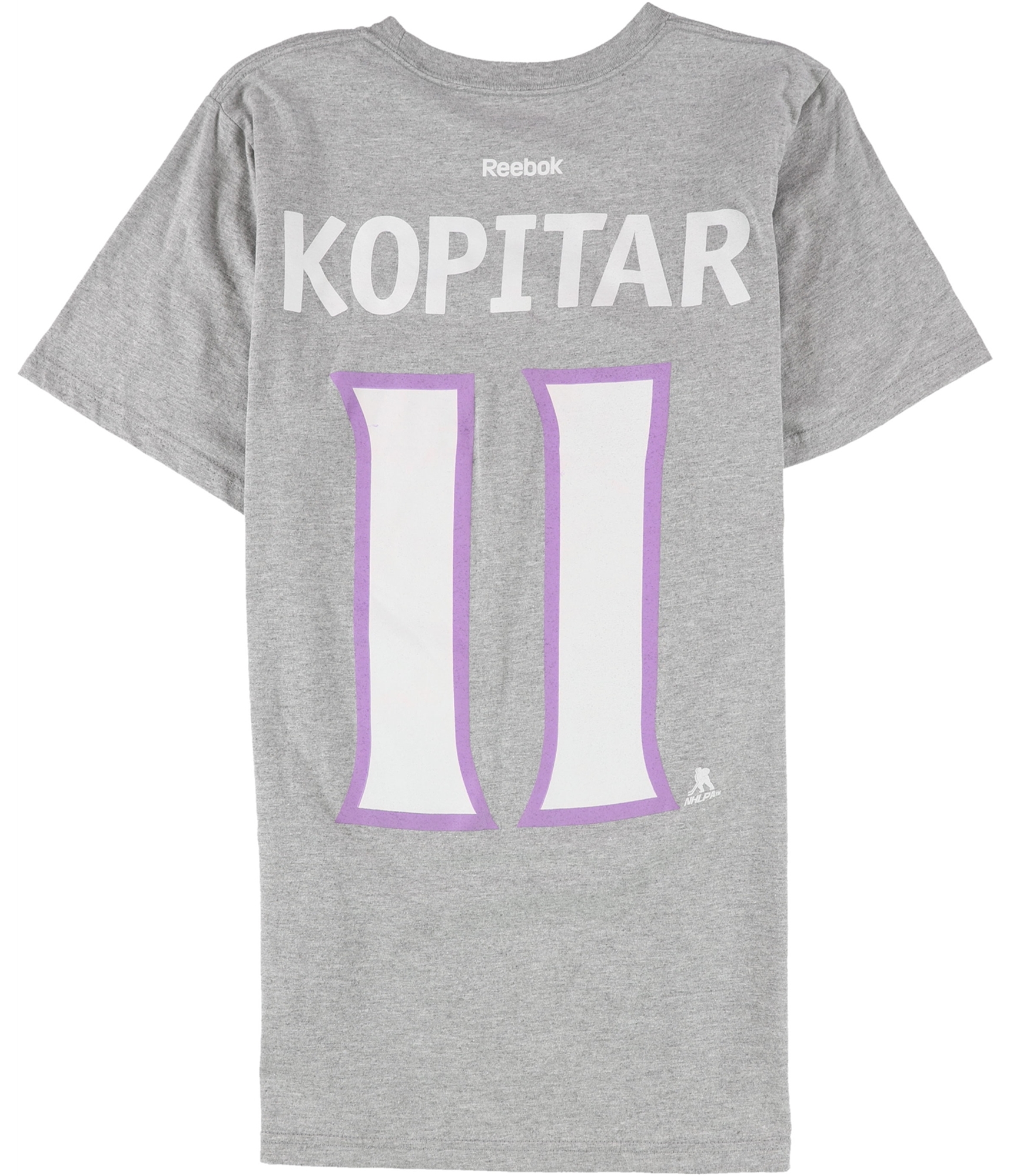 Reebok Mens Hockey Fights Cancer LA Kings Graphic T-Shirt