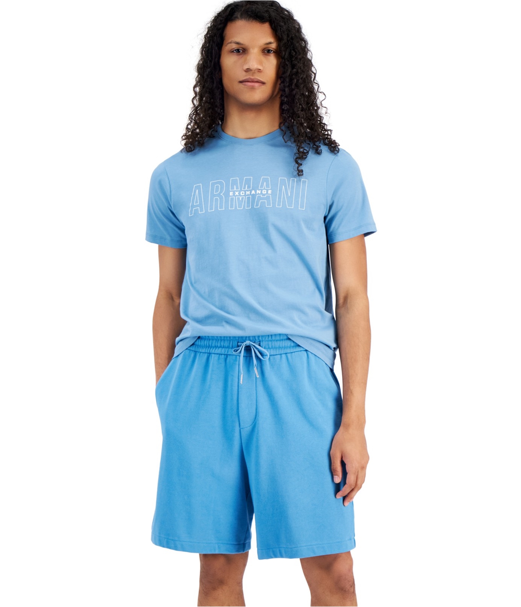 Armani Mens Solid Casual Bermuda Shorts - Picture 2 of 2