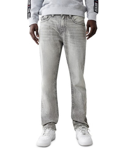 Distressed Straight Leg Relaxed Jeans