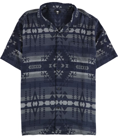 Woven Aztec Button Up Shirt