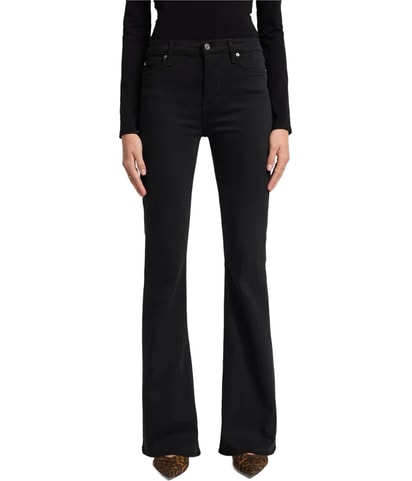 High Waist Flare Slim Jeans