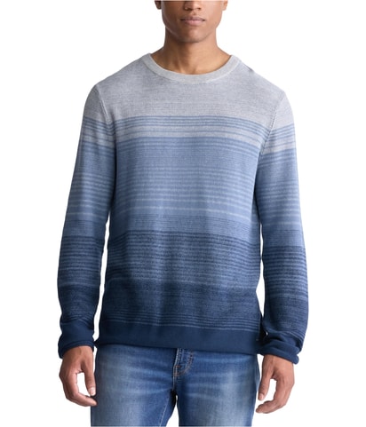 Gradient Striped Pullover Sweater