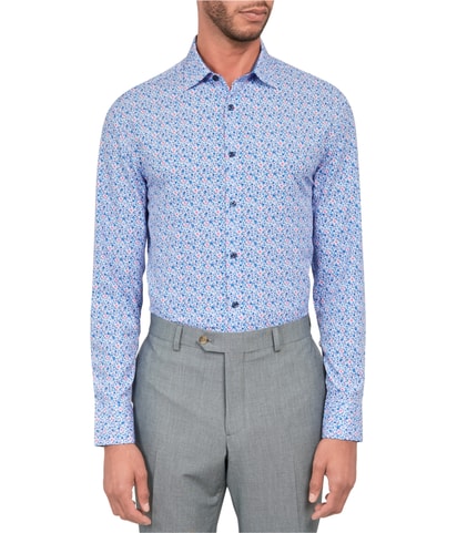Floral Button Down Dress Shirt