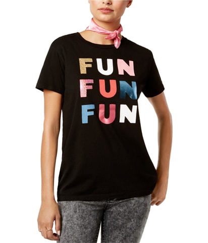 Cotton Fun Metallic Graphic T-Shirt