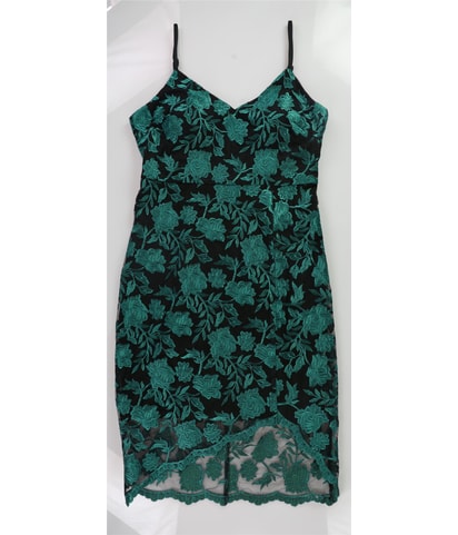 Floral Lace High-Low Dress