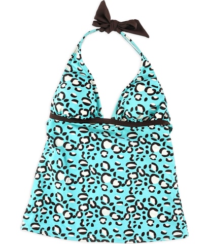 Printed Halter Swim Top