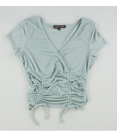 Ruched Knit Blouse