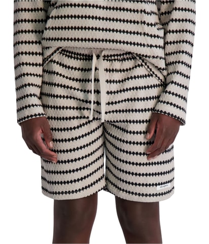 Textured Wavy Athletic Sweat Shorts
