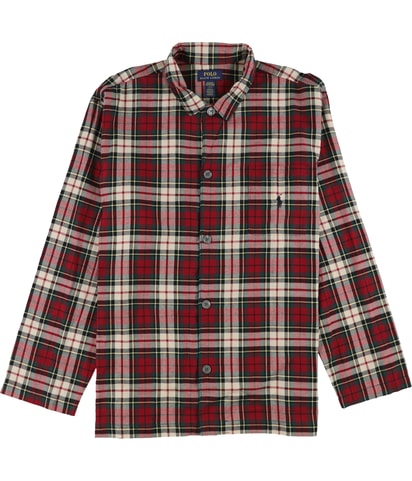 Flannel Button Down Pajama Tops
