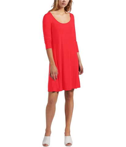 Scoop Neck Shift Dress