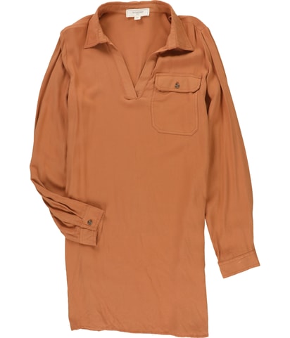 Chest Pocket Shirt Dress