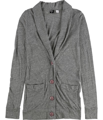 Heathered Front Pocket Cardigan Sweater
