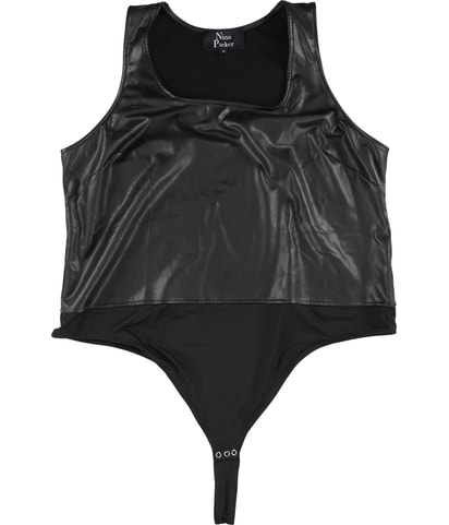 Faux Leather Bodysuit