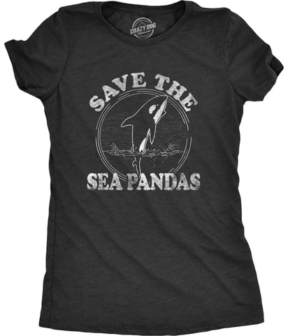 Save The Sea Pandas Graphic T-Shirt