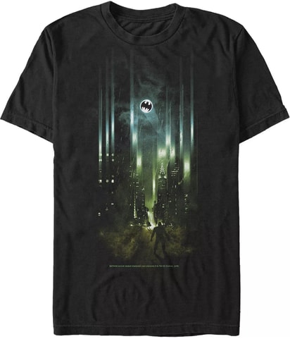 Fifth Sun Batman City Bat Logo Graphic T-Shirt