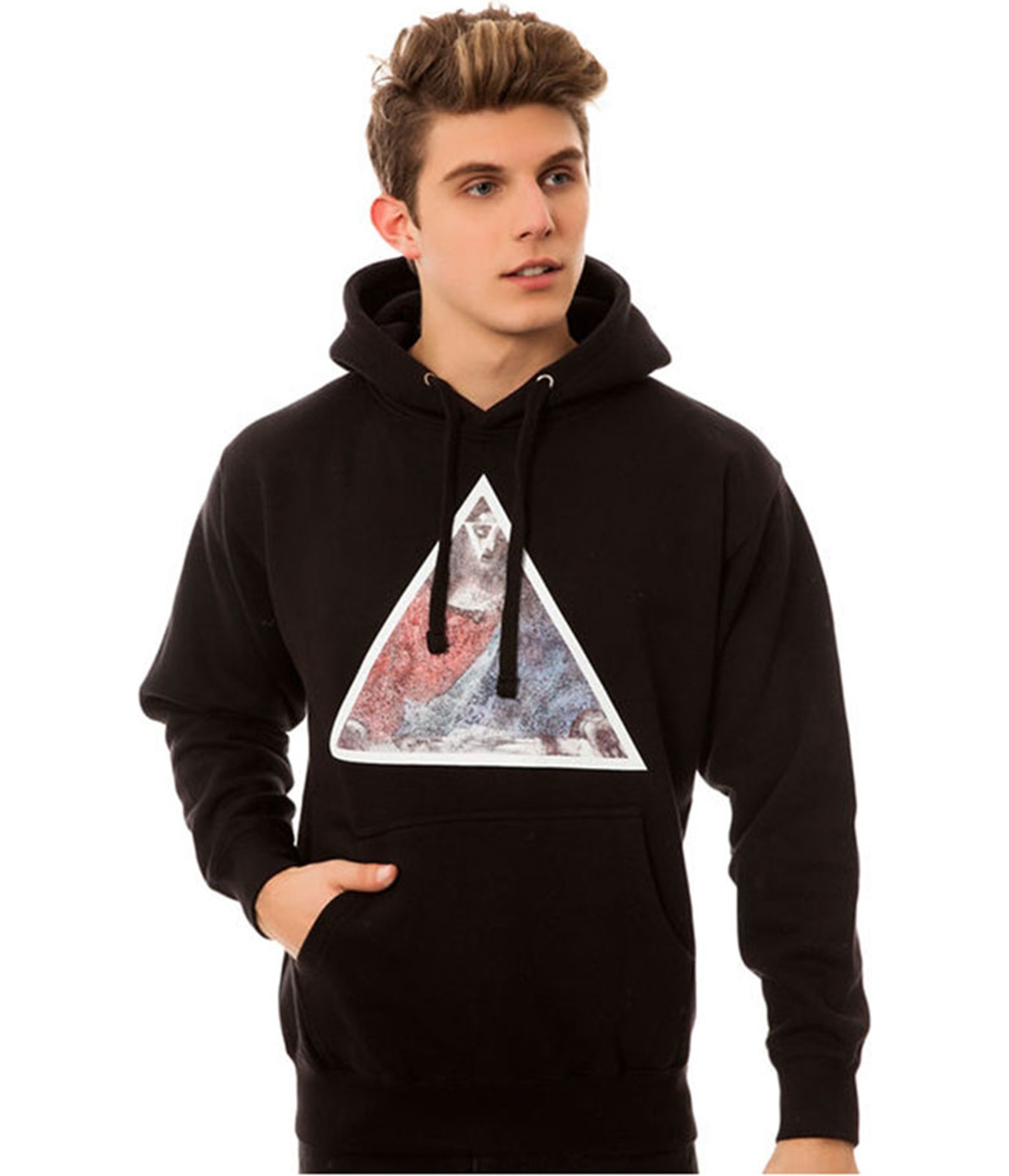 Black Scale Mens The First Supper Pullover Hoodie Sweatshirt