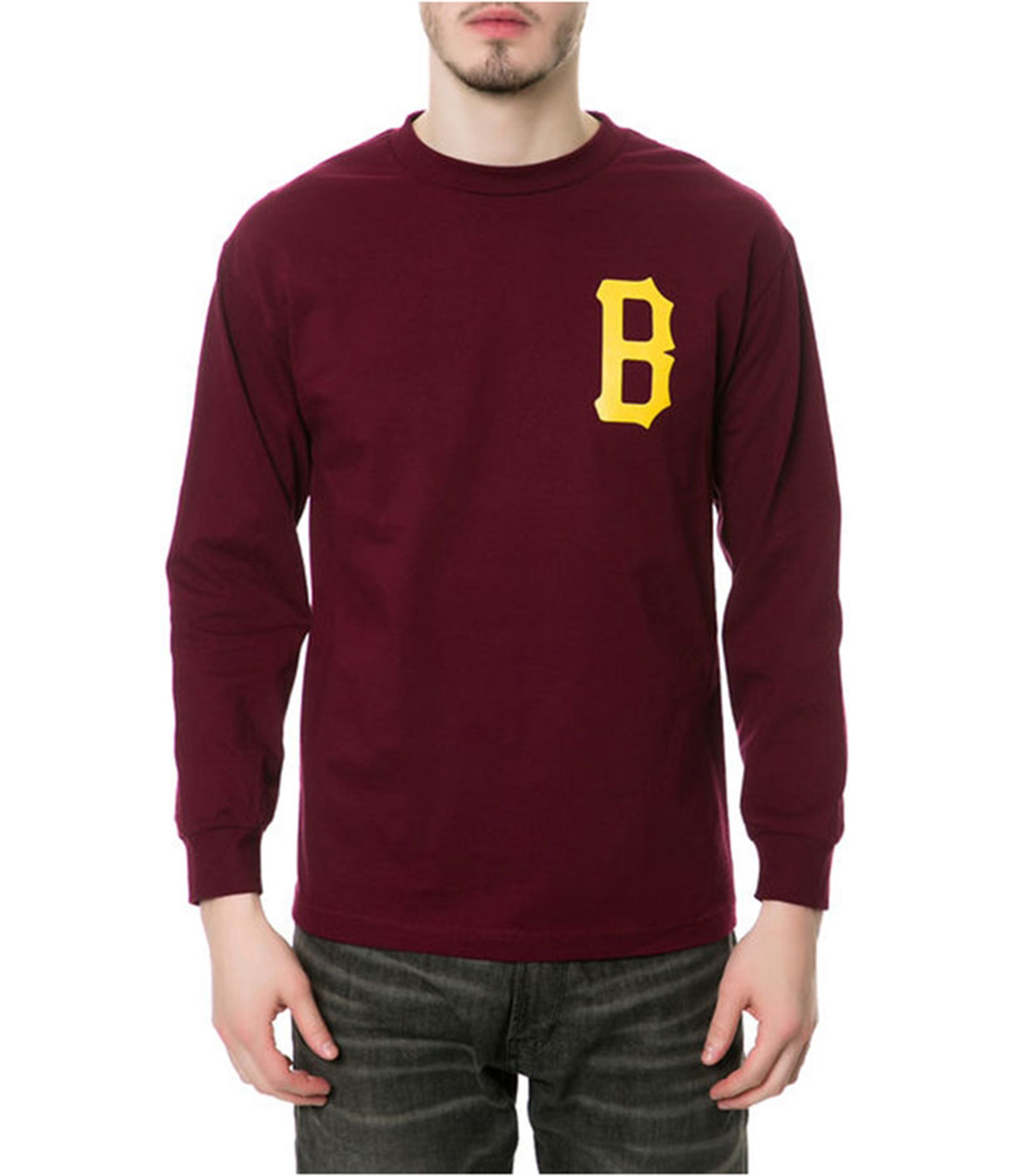 Black Scale Mens The B Logo LS Graphic T-Shirt 4990₽