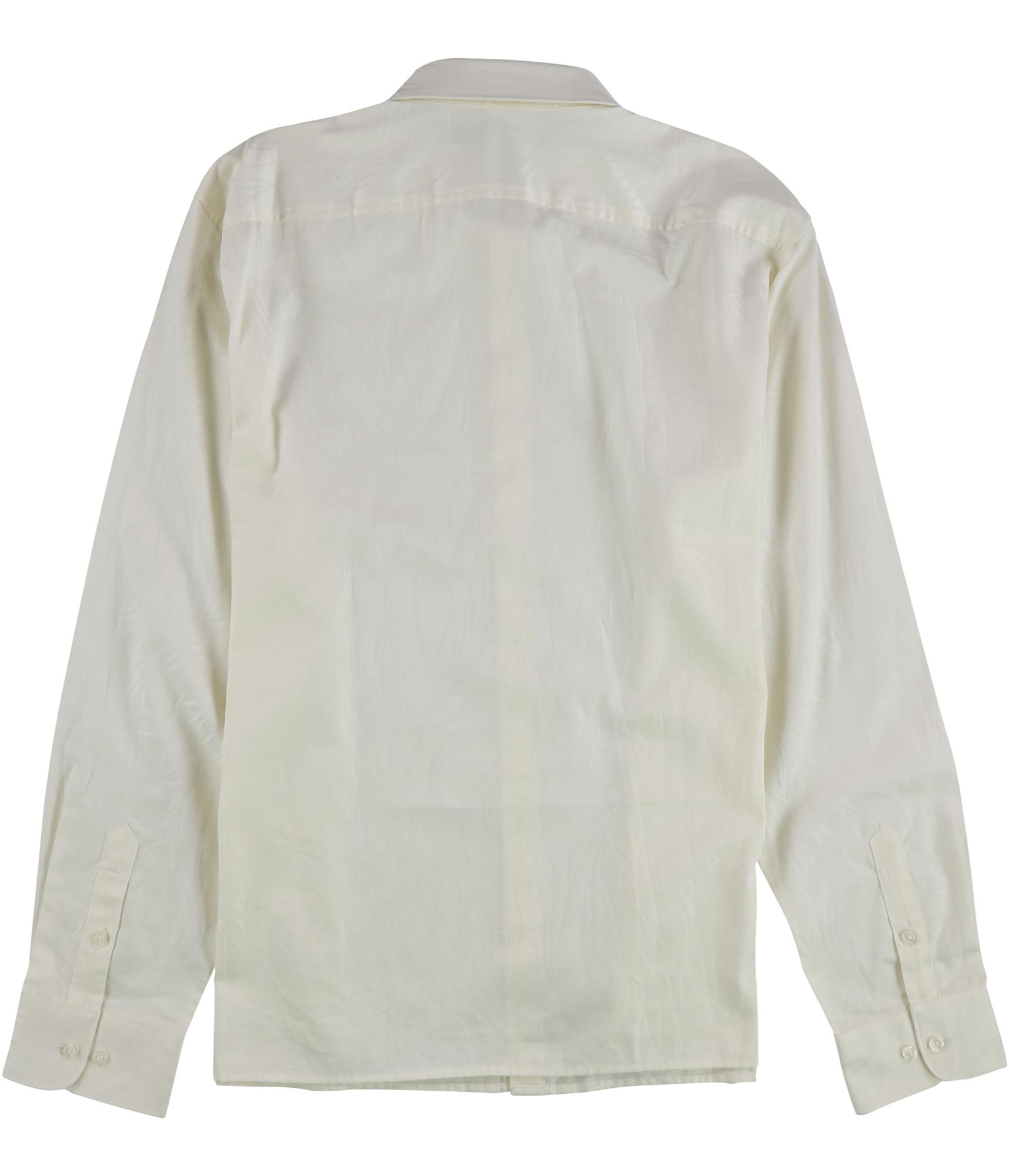 Perry Ellis Mens Jacquard Floral Button Up Shirt 7690₽