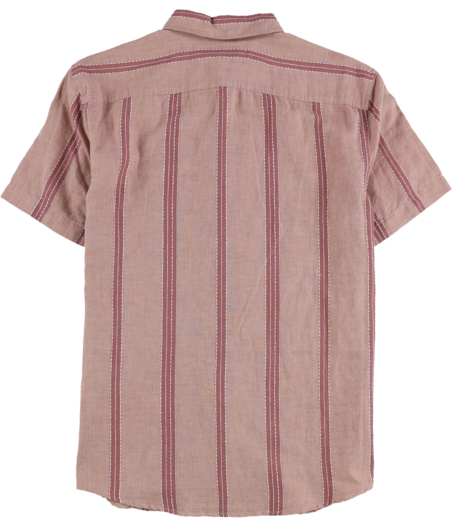 Perry Ellis Mens Banded Collar Button Up Shirt - Picture 3 of 5