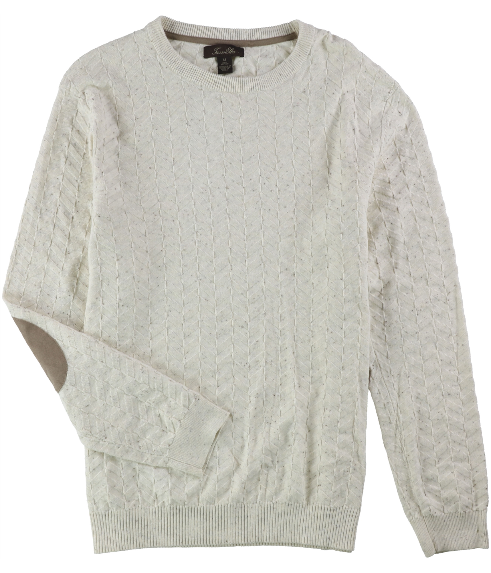 Мужской вязаный пуловер-свитер с шевронным рисунком Tasso Elba