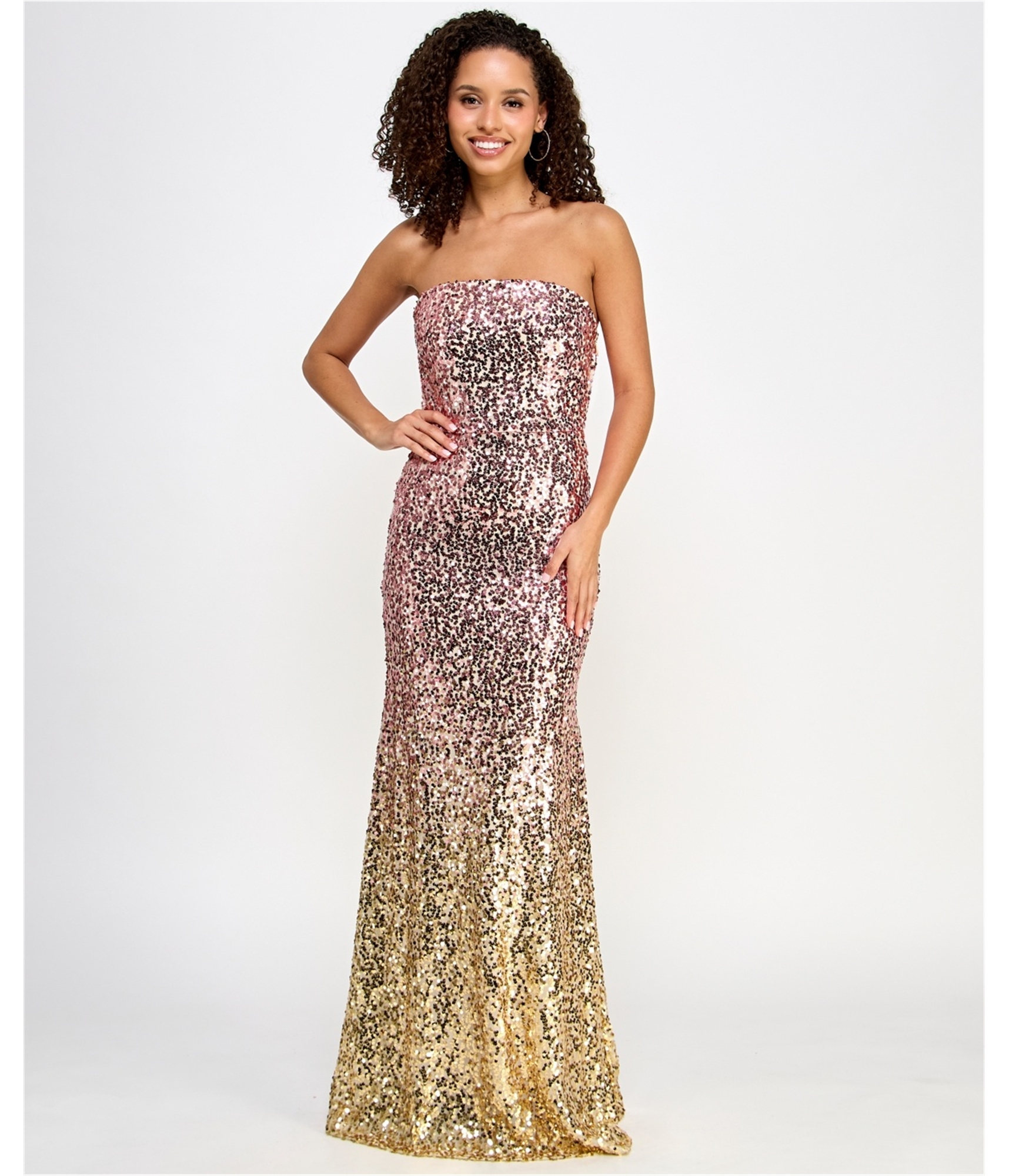 rose gold and burgundy ombre dress Light Up The Night Rose Gold Ombre Sequin Maxi Dress