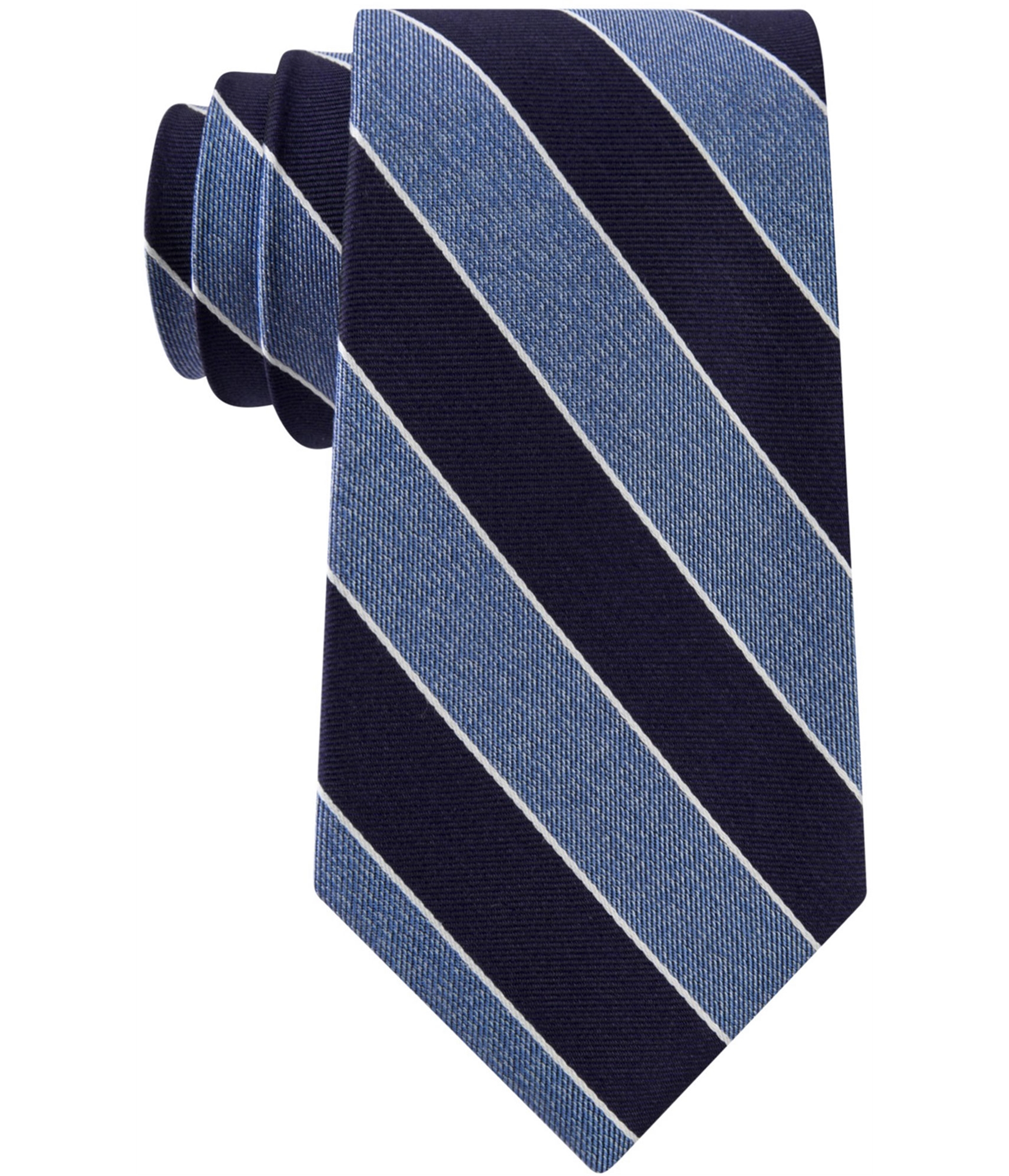 Club Room Mens Stripe Self-tied Necktie - Picture 3 of 3