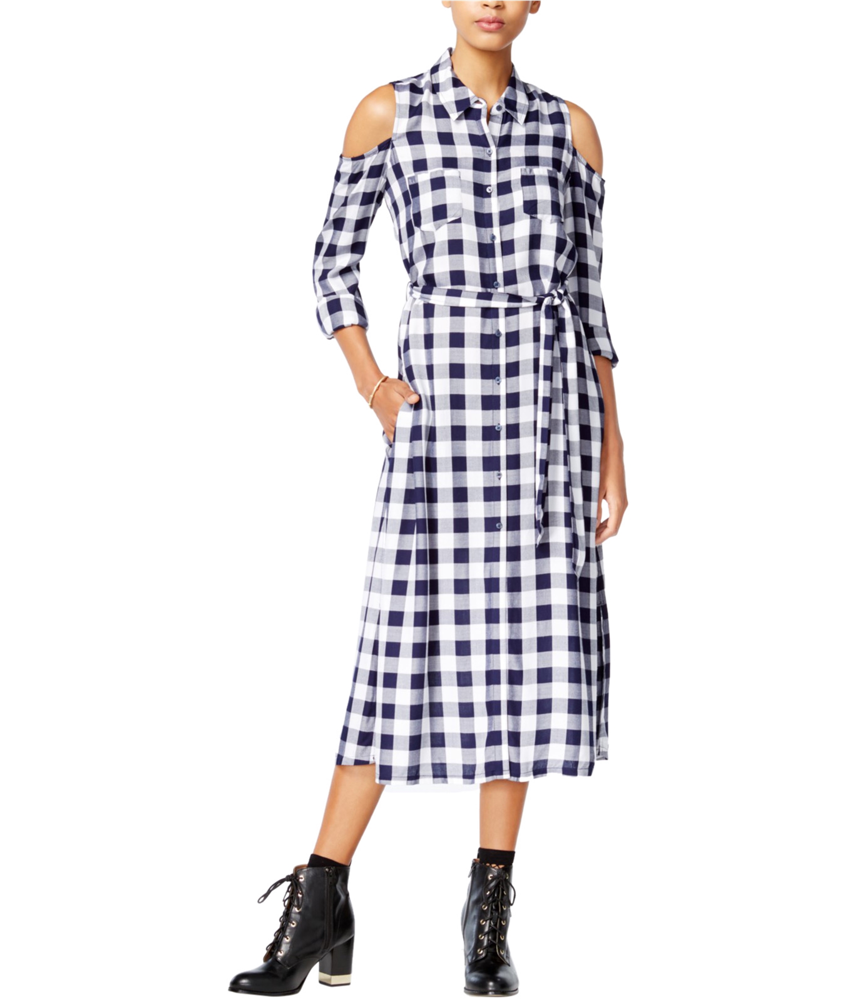ladies check shirt dress Women Check Shirt Dress  Kavazi